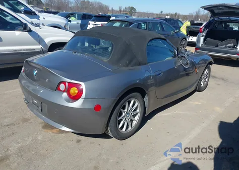 2004 BMW Z4 2.5I z USA, uszkodzony, nr VIN 4USBT33554LR68442